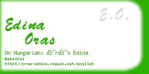 edina oras business card